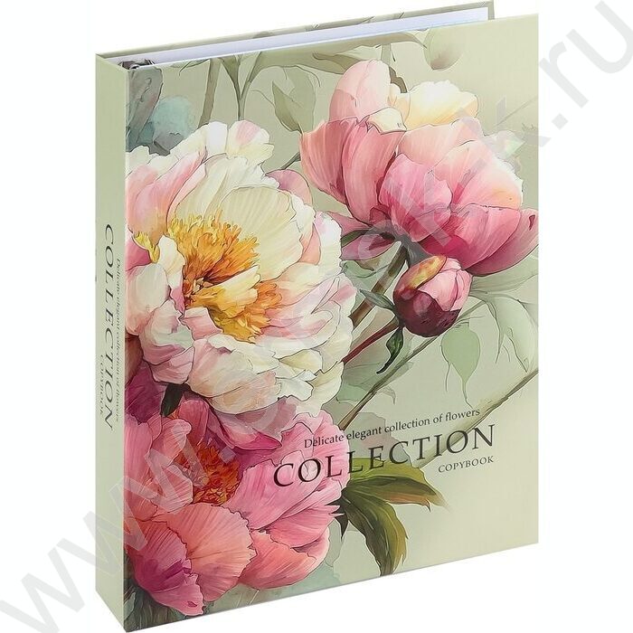 Тетрадь  80л клетка/кольца "Нежные цветы-19" /мат.лам./выб.лак./ | Фото 1