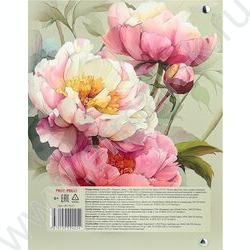 Тетрадь  80л клетка/кольца "Нежные цветы-19" /мат.лам./выб.лак./ NEW | Фото 5