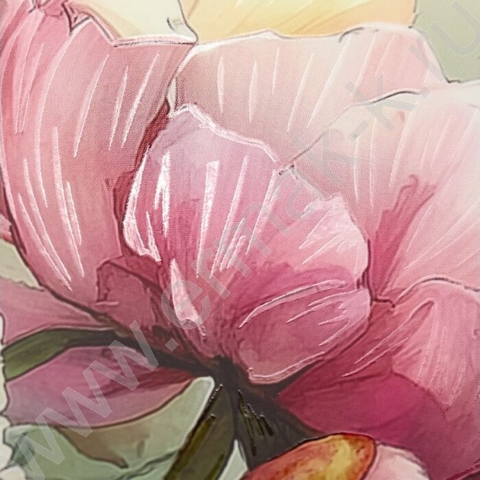 Тетрадь  80л клетка/кольца "Нежные цветы-19" /мат.лам./выб.лак./ | Фото 6