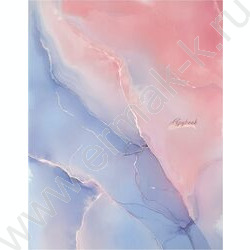 Тетрадь  80л клетка/кольца "Нежный мрамор-2" /мат.лам./выб.лак./ NEW | Фото 2