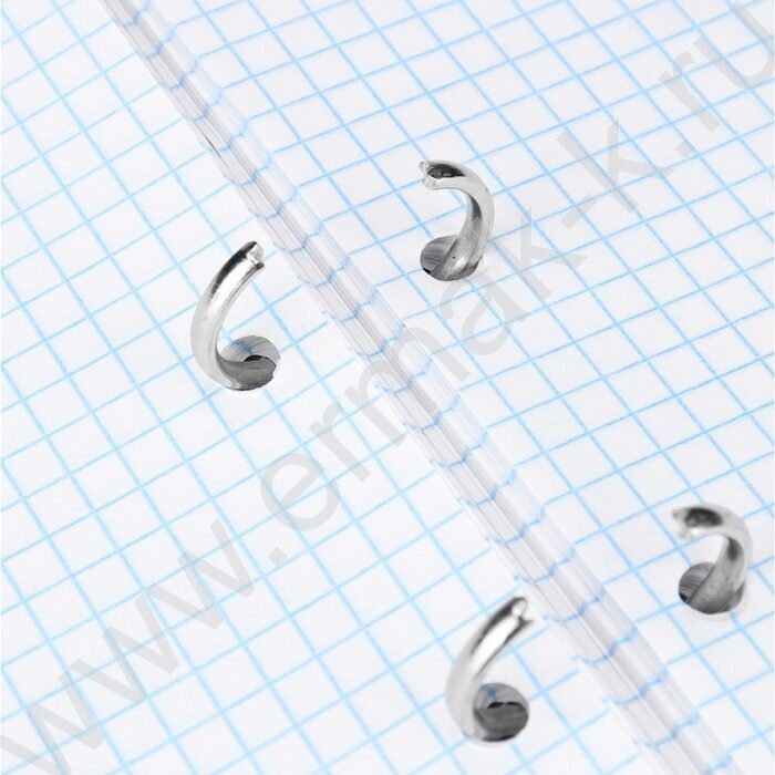 Тетрадь  80л клетка/кольца "Нежный мрамор-2" /мат.лам./выб.лак./ | Фото 4