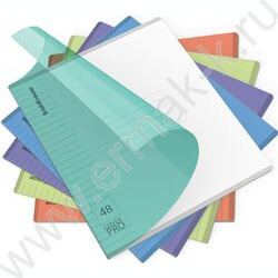 Тетрадь  48л А5+ линейка/пластик обл./ "Классика" /ассорти NEW | Фото 1