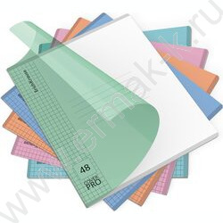 Тетрадь  48л А5+ клетка/пластик обл./ "Классика" /ассорти NEW | Фото 1