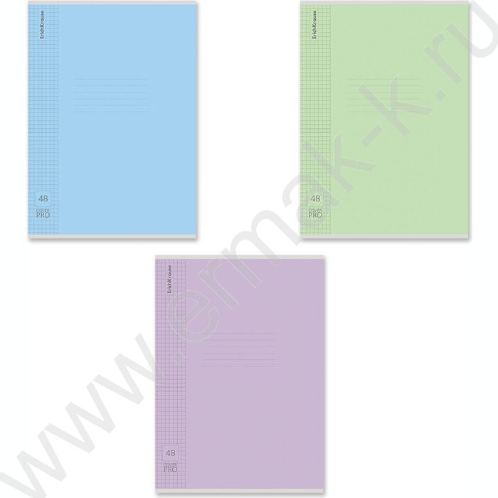 Тетрадь  48л А4 клетка/пластик обл./ "Классика" /ассорти NEW | Фото 1