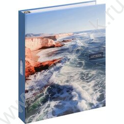 Папка на кольцах для тетради А5 "Красивое побережье"  /лам.картон/4 кольца/ NEW | Фото 1