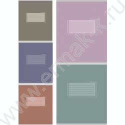 Тетрадь  48л клетка "Однотонные дизайны-1" ассорти NEW | Фото 1