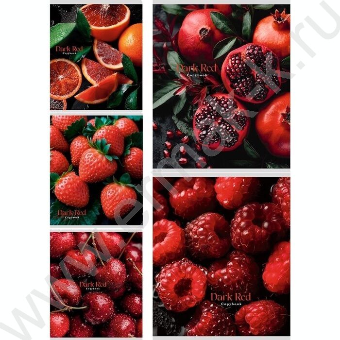 Тетрадь  48л клетка "Фрукты и ягоды-3" ассорти | Фото 1