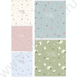 Тетрадь  48л клетка "Цветочный паттерн-16" ассорти NEW | Фото 1