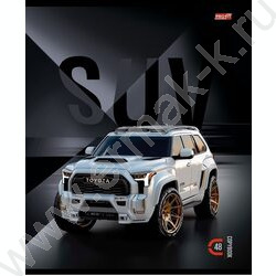 Тетрадь  48л клетка "Блестящие авто" ассорти NEW | Фото 3