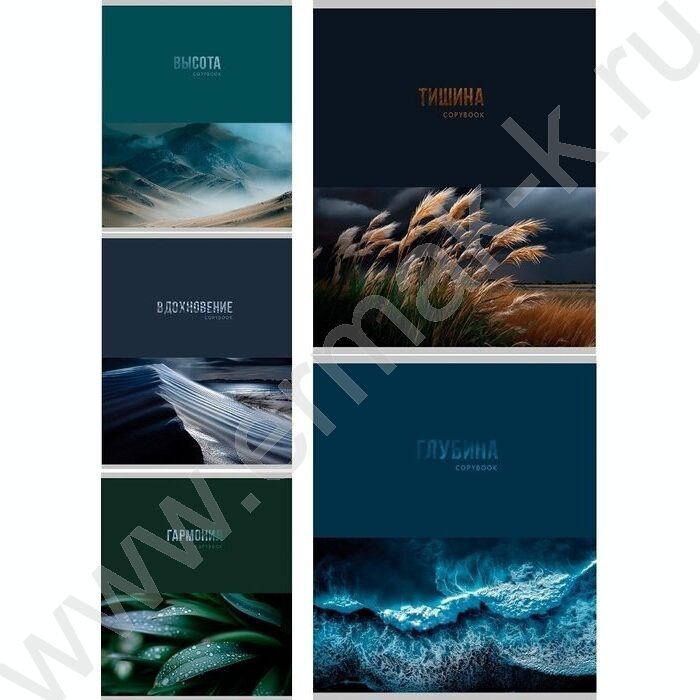 Тетрадь  48л клетка "Красота природы" ассорти | Фото 1