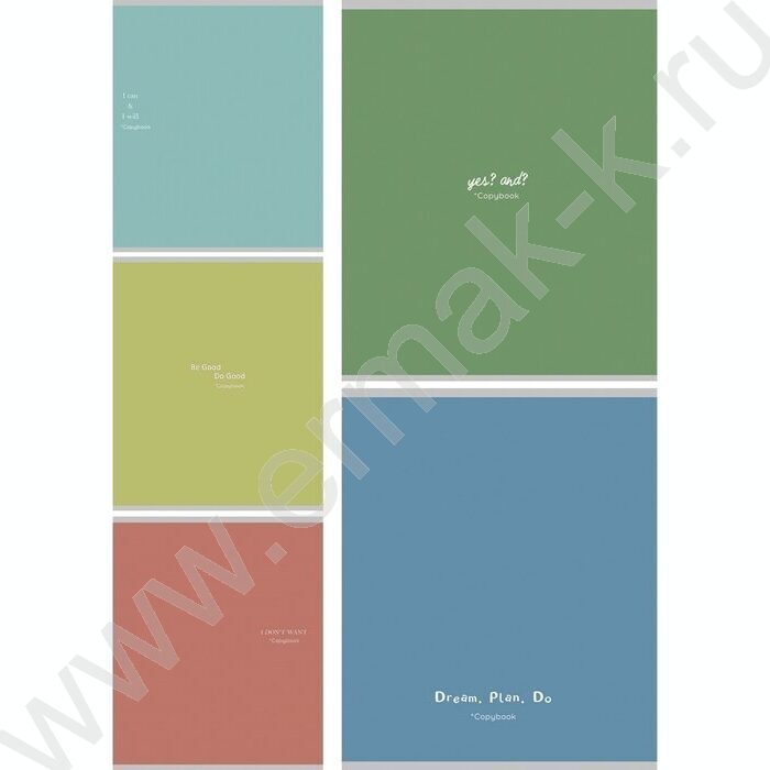 Тетрадь  48л клетка "Краткость" ассорти | Фото 1