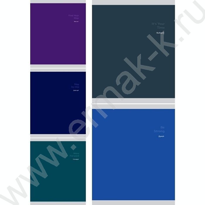 Тетрадь  48л линейка "Надписи на тёмном" ассорти | Фото 1