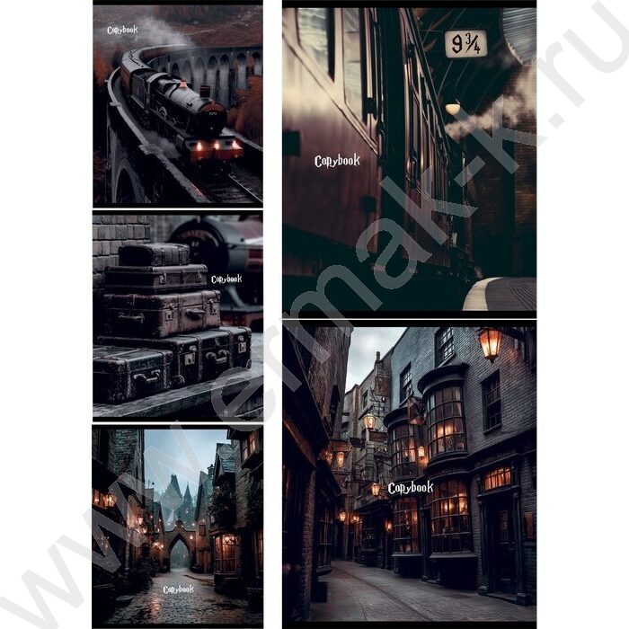 Тетрадь  48л клетка "Фрагменты волшебного мира" /софт-тач/ ассорти | Фото 1