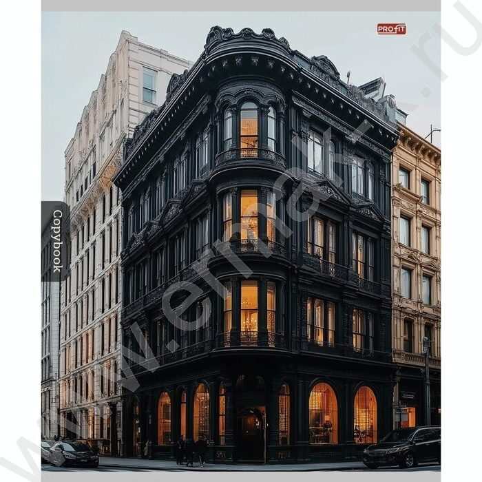 Тетрадь  96л клетка "Городская архитектура-2" ассорти | Фото 2