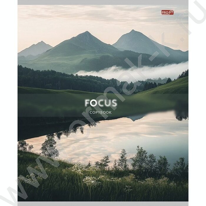 Тетрадь  96л клетка "Горы и вода-1" ассорти | Фото 3