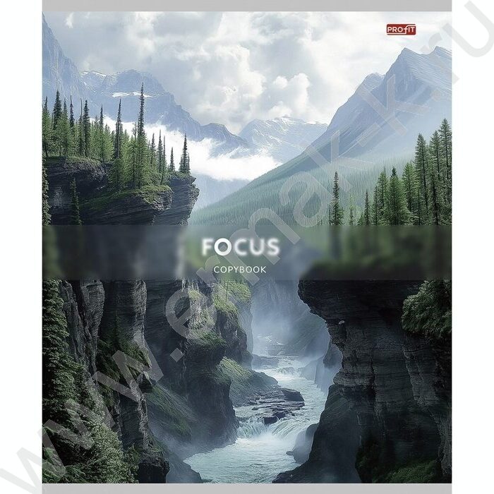 Тетрадь  96л клетка "Горы и вода-1" ассорти | Фото 4