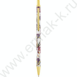 Ручка шар авт Flora.Ирисы /мет. корп./ цвет чернил синий 0,7мм NEW | Фото 2