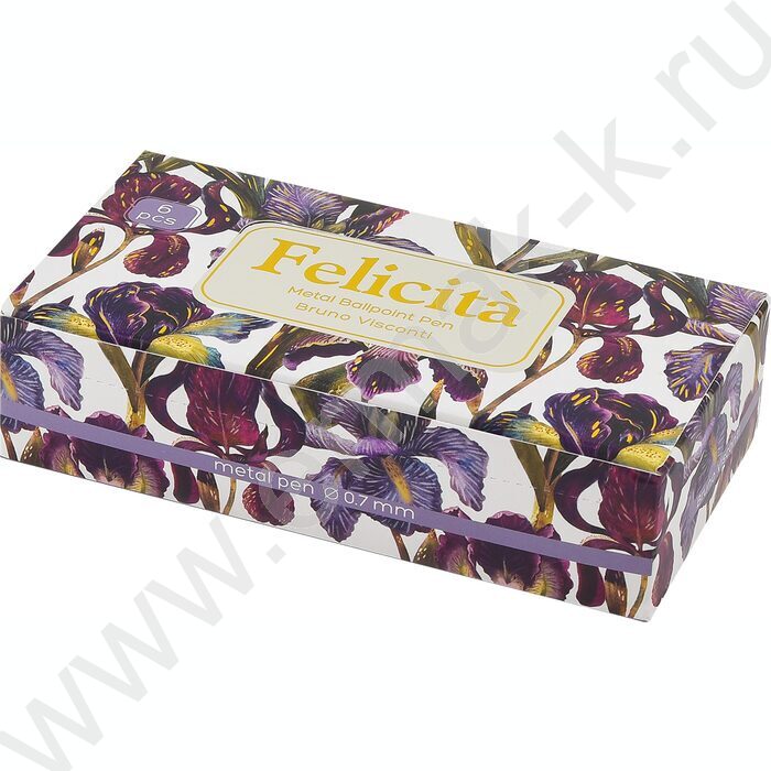 Ручка шар авт Flora.Ирисы /мет. корп./ цвет чернил синий 0,7мм NEW | Фото 4