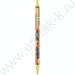 Ручка шар авт Flora.Paradise.Oranges /мет. корп./ цвет чернил синий 0,7мм NEW | Фото 2