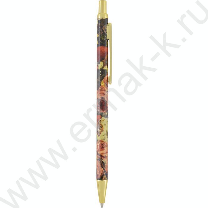 Ручка шар авт Flora.Lush Bouquet /мет. корп./ цвет чернил синий 0,7мм NEW | Фото 1