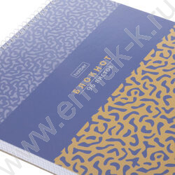 Блокнот  96л А4 спираль "Risotto" клетка,УФ-лак,жесткая подложка NEW | Фото 4