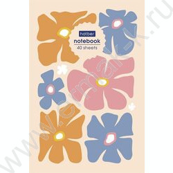 Блокнот  40л А6 "Floral" /отрывная склейка, глянц. ламин,клетка NEW | Фото 1