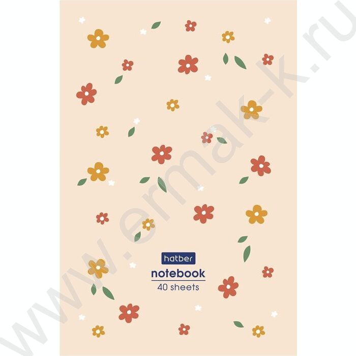 Блокнот  40л А6 "Floral" /отрывная склейка, глянц. ламин,клетка | Фото 2