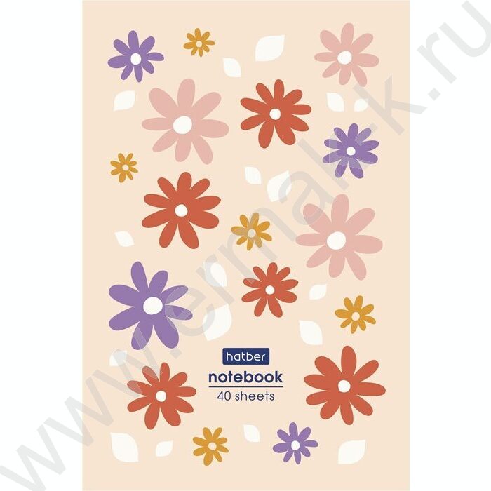 Блокнот  40л А6 "Floral" /отрывная склейка, глянц. ламин,клетка | Фото 3