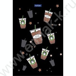 Блокнот  40л А6 "Coffee Story" /отрывная склейка, глянц. ламин,клетка NEW | Фото 3