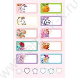 Набор наклеек А5 Подпишу всё- Для девочек NEW | Фото 2