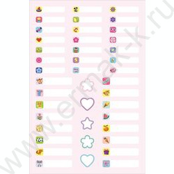 Набор наклеек А5 Подпишу всё- Для девочек NEW | Фото 3