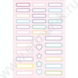 Набор наклеек А5 Подпишу всё- Для девочек NEW | Фото 4