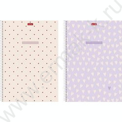 Тетрадь  96л А4 линейка/спираль/перфорация на отрыв "LOVE IS...." /тиснение/ ассорти NEW | Фото 1