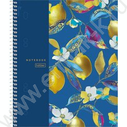 Тетрадь 120л клетка/спираль /3 цв. разделителя, перфорация на отрыв/тв.обл.Soft-touch "Солнечные NEW | Фото 1