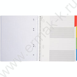 Тетрадь 120л клетка/спираль /4 цв. разделителя, перфорация на отрыв/тв.обл./ "Лови Wi-Fi" ламина NEW | Фото 2