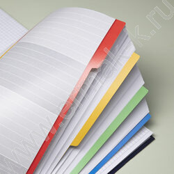 Тетрадь 120л А4 клетка/спираль/тв.обл./4цв.раздел.,многоуров.перфорация "CarbonStyle" ламинац.SO NEW | Фото 4