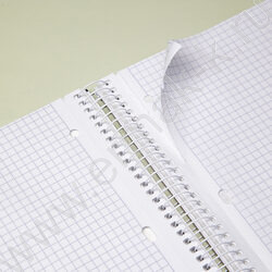 Тетрадь 160л А4 клетка/спираль/тв.обл./4цв.раздел.,многоуров.перфорация "Графика-N" глянц. лами NEW | Фото 3