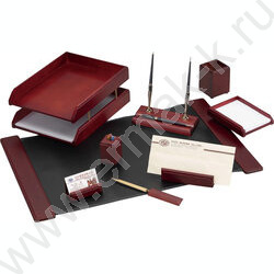 Набор наст./ дерево/МДФ, бордовый/черный /9 предметов NEW | Фото 1