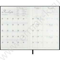 Ежедневник н/дат А5 120л Escalada.#МАРГАРИТА КАРЕВА.Золотой петушок/мягкий переплёт,иск.кожа "На NEW | Фото 7