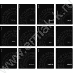 Тетрадь предметная 48л Набор 12шт "Noir" /со справочн.матер./ NEW | Фото 1