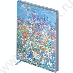 Ежедневник н/дат А6+ 120л Escalada.#ВЛАД КРАВЧУК.Полевые цветы/мягкий переплёт,искусственная кож NEW | Фото 2