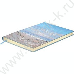 Ежедневник н/дат А6+ 120л Escalada.#ВЛАД КРАВЧУК.Вечер на море/мягкий переплёт,искусственная кож NEW | Фото 3