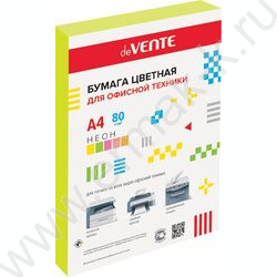 Бумага А4  80г/мкв 250л "Neon" неон желтый NEW | Фото 1