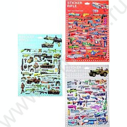 Наклейки декоративные  21*29,5см Оружие ассорти NEW | Фото 2