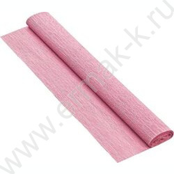 Бумага креповая 50*250см Светло-розовая 70г/м2 коэф.растяжения 100% NEW | Фото 1