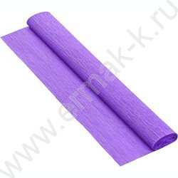 Бумага креповая 50*250см Фиолетовая 70г/м2 коэф.растяжения 100% NEW | Фото 1