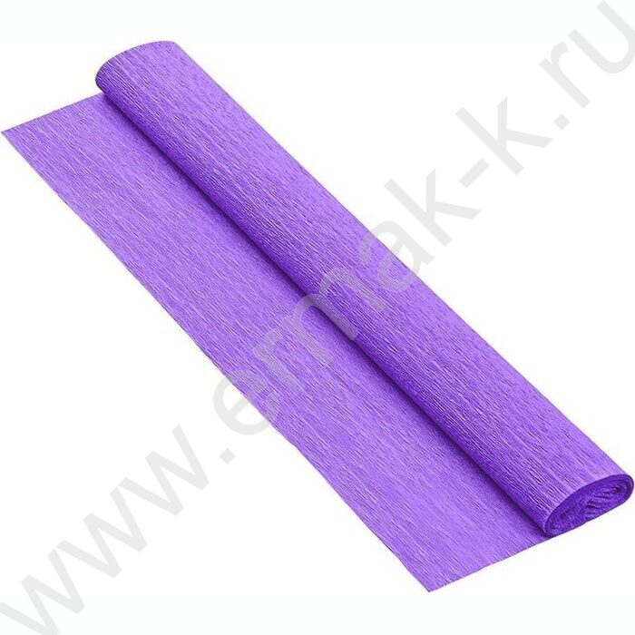 Бумага креповая 50*250см Фиолетовая 70г/м2 коэф.растяжения 100% | Фото 1