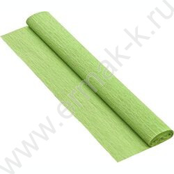 Бумага креповая 50*250см Зеленая 70г/м2 коэф.растяжения 100% NEW | Фото 1