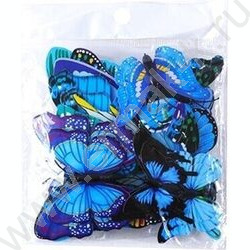 Декоративные элементы Бабочки 12шт пластик,на магните 9 дизайнов в ассортименте, ОПП-упаковка NEW | Фото 2
