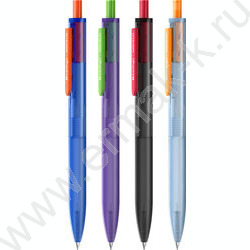 Ручка шар авт синяя 0,7мм "Writech.x105" /корпус трехгранный пластик /soft touch покрытие /ассор NEW | Фото 1